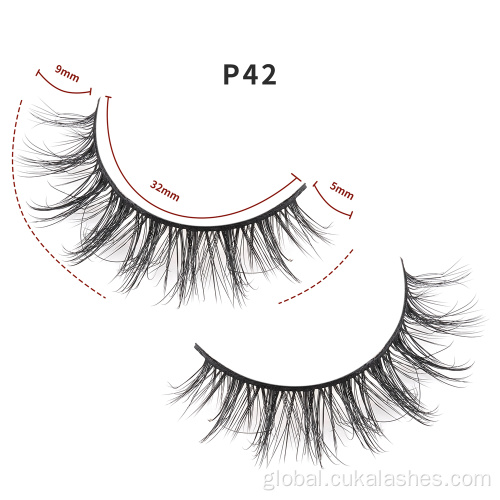 Short Eyelashes short fluffy fake eyelashes 8mm 3d lashes Supplier